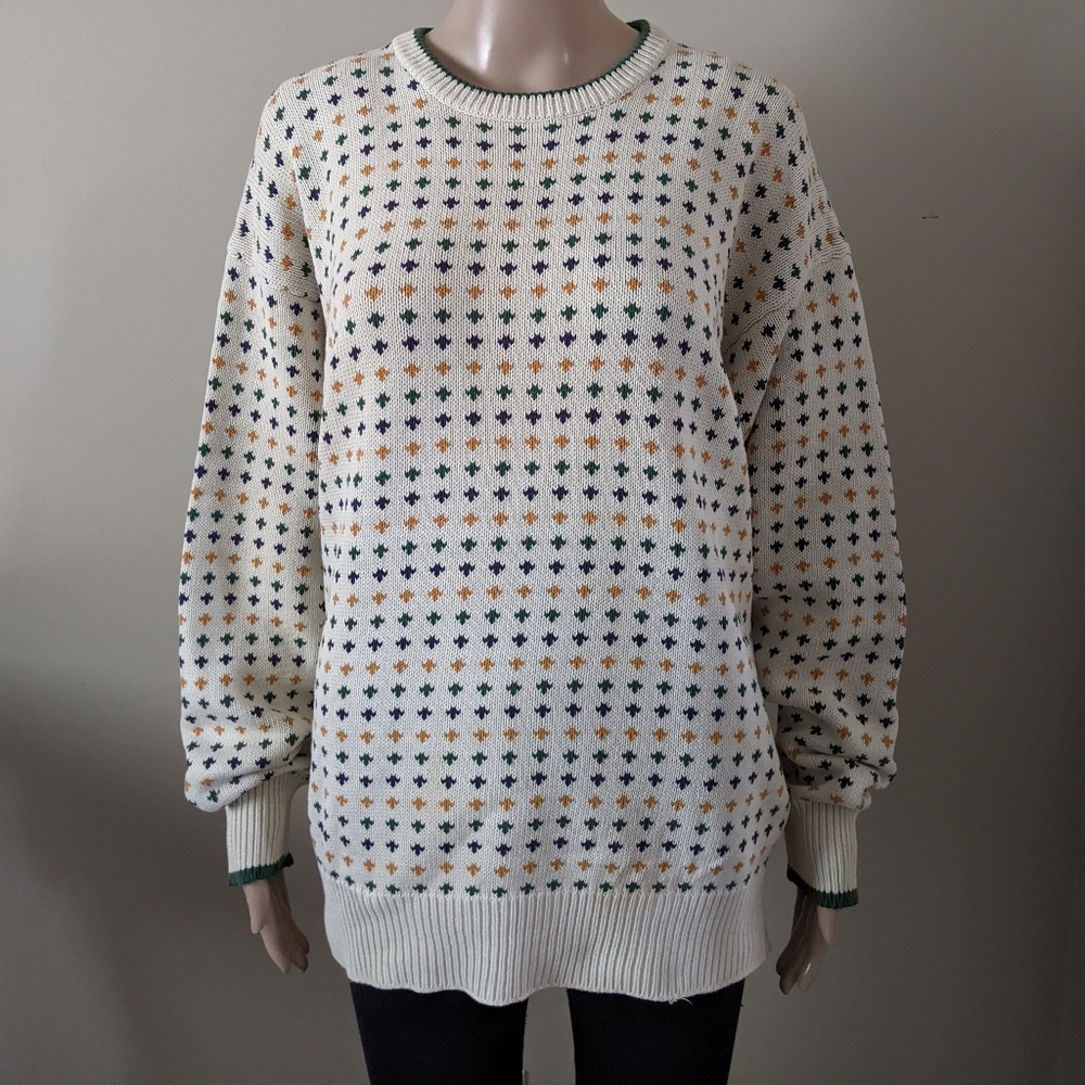 North Country Eaton fair isle knit crewneck sweater, size sweater